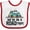 White and Red, variant on Inktastic Family Road Trip Mountains Boys or Girls Baby Bib