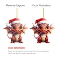 thumbnail image 5 of FUNDUFI Christmas Dinosaur Hanging Pendants Casual Acrylic Flat Pendant Mini Dinosaur Christmas Ornaments Suitable For Holiday Home Party, 5 of 8