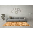 thumbnail image 3 of Ahgly Company Indoor Rectangle Abstract Orange Modern Area Rugs, 7' x 10', 3 of 4