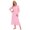 Pink, variant on WBQ Long Nightgown for Womens Victorian Vintage Nightgown Long Sleeve V Neck Princess Nightdress Ruffle Hem Nightshirt Full Length Sleepwear Casual Housecoat, S-2XL