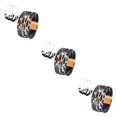 thumbnail image 4 of Guardurnaity Pulseras Pendientes Colgante multicapa Diseño de hebilla Buena artesanía Joyería de moda Decoración perfecta negro negro 3piezas, 4 of 6