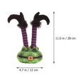 thumbnail image 4 of OULII Décoration de Cheminée Pieds de Décoration Violet Coton PP 2 Pcs, 4 of 8