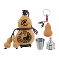 thumbnail image 1 of 1 Juego de botella de agua portátil de calabaza de vino natural, estilo chino, con tapa, para viajes y acampadas, 1 of 7