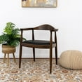 thumbnail image 2 of Ashcroft Eva Mid-Century Modern Dining Chair, Black (Set of 1), 2 of 5