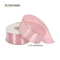 thumbnail image 2 of Unique Bargains 1 1/2 Inch 25 Yard Wide Satin Ribbon with Gold Edges Grosgrain Fabric Ribbon for Gift Wrapping, Pink, 2 of 7