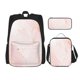 thumbnail image 1 of Easygdp Pink Marble Mochila para Niños y Niñas con Set de Caja de Almuerzo y Estuche para Lápices 3 en 1, Mochila Escolar Estampada para Adolescentes, 1 of 7