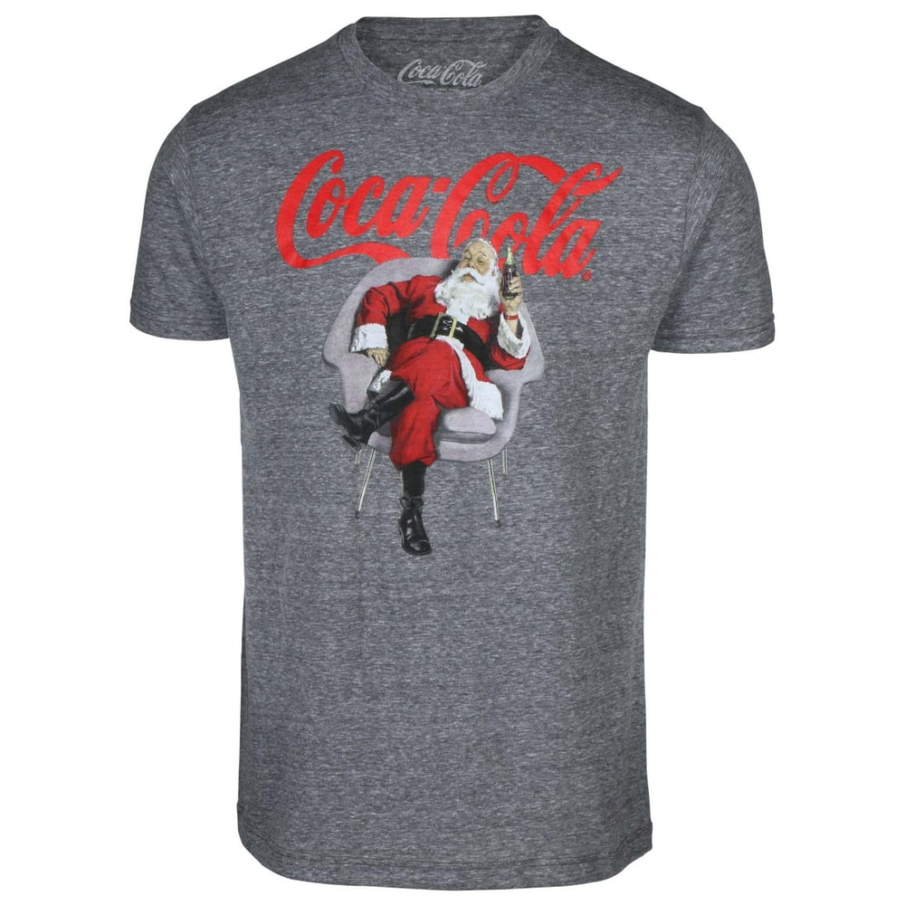 9 Crowns - Men's Licensed Santa Claus Coca Cola Christmas Xmas T-Shirt ...