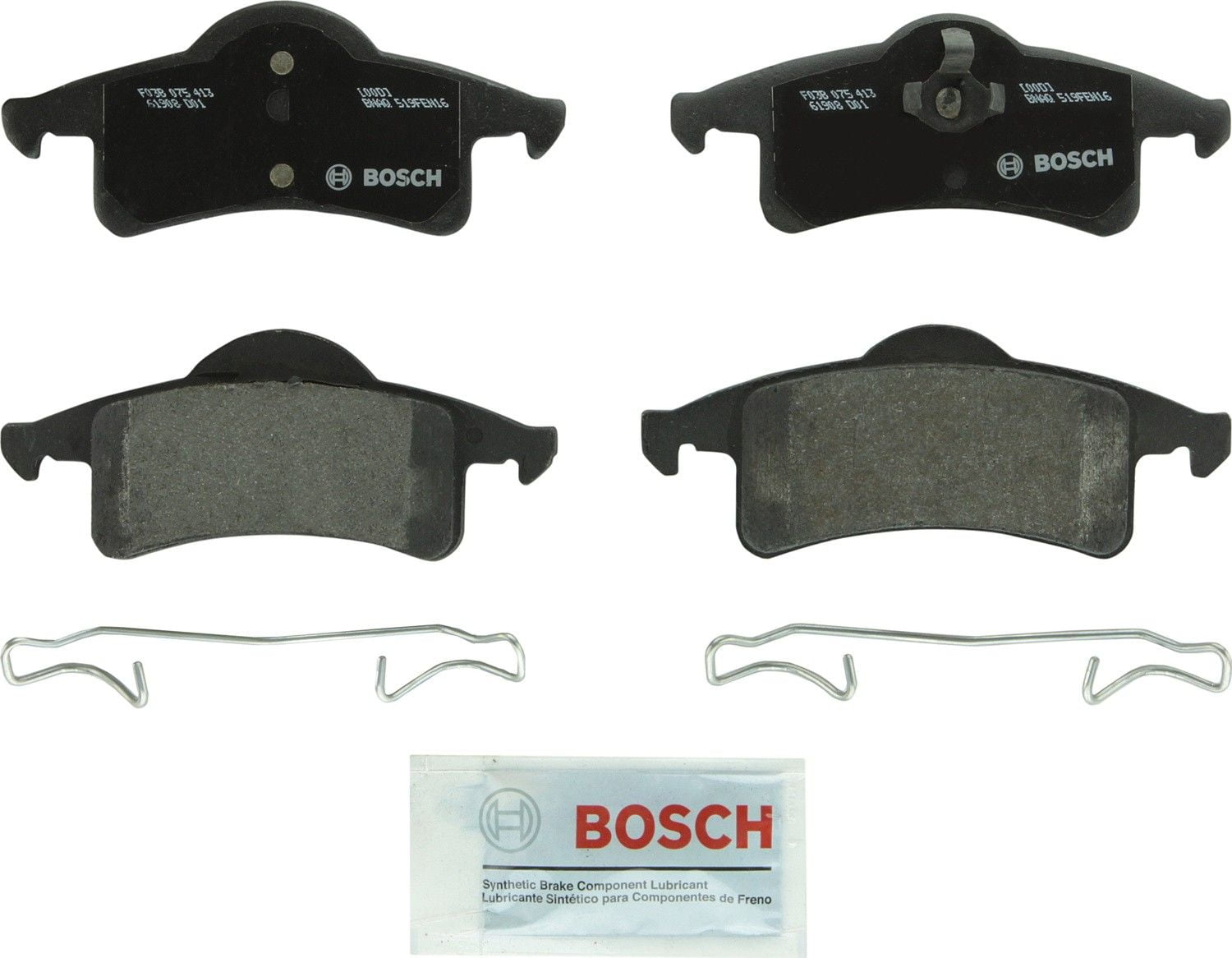 Bosch Quiet Cast Premium w/Hardware Brake Pad Set, and Shims Fits select: 1999-2004 JEEP GRAND CHEROKEE