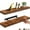 Rustic Brown, variant on Ballucci 16" Floating Shelves for Wall, 2-Pack with Invisible Brackets, 6" Deep, Rustic Brown
