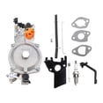 thumbnail image 2 of Carburador Generador De Combustible, Kit De Carburador De Combustible Dual De Aluminio Resistente Para 170F 210CC 212CC, 2 of 7