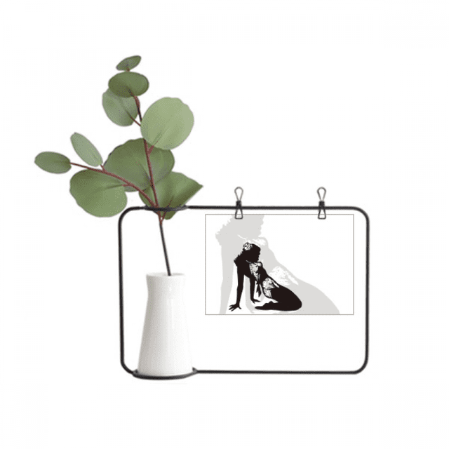 Hot Woman Girl Uniforms Metal Picture Frame Cerac Vase Decor