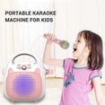 thumbnail image 3 of Altavoz de Máquina de Karaoke para Niños con 1 Micrófonos, Juguetes Niñas Y Niños, LED Incorporado para Interiores Y Exteriores , 2 CUTICAT máquina de karaoke bluetooth, 3 of 9