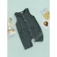thumbnail image 3 of Bagilaanoe Newborn Baby Boy Jumpsuit 6 12 18 24 Months Infant Outfit Sleeveless Button Down One Piece Romper Playsuit Summer Clothes, 3 of 9