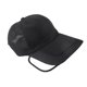 thumbnail image 1 of Gorra De Béisbol De Verano Gorra De Béisbol De Lona Transpirable Sombrero Elegante Con Ala Retráctil Unisex Para Tenis Correr Acampar Negro, 1 of 11