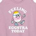 thumbnail image 3 of Instant Message - Feelin Eggstra - Women's Racerback Tank Top, 3 of 6