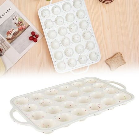 

1X Cake Baking Mold Cake Mould Fluted Food Grade Silicone Coated Steel Muffin Tray 24 in a Row Round Non-Stick Cake Baking Mold Beige Once for All Safe! Weight: 310g