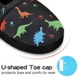 thumbnail image 3 of HOMEHOT Boys Slippers Kids Cozy Memory Foam House Shoes Indoor Outdoor Black Size 11 12 US, 3 of 5