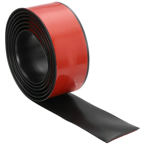 Tira de transición de piso autoadhesiva Uxcell de 2 pulgadas x 6.56 pies, negra