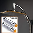 thumbnail image 3 of JINGT Shower Head Extension Arm Pipe Angled Shower Arm Extra Pipe ABS Chrome, 3 of 5