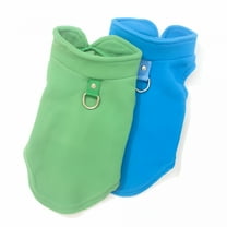 TELOLY 2 Pack Dog Sweater with Leash Ring Winter Warm Pet Sweater Thick Clothes Coat Fleece Dog Sweaters for Small Dogs for Chihuahua, French Bulldog, Dachshund (Pink, Purple, Small)