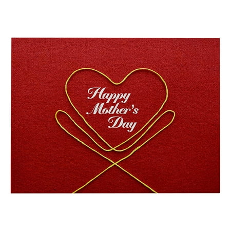 

Rdeuod Great Mother Gifts Mother S Day Cotton And Linen Placemat Love Series Non-Slip Insulation Pad