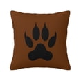 thumbnail image 1 of ZICANCN Wolf Paw Claws Print Track Throw Pillow Covers, Bed Couch Sofa Knit Decorative Pillow Covers for Living Room Farmhouse, 18"x18", 1 of 8