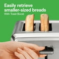 thumbnail image 6 of 4 Slice Toaster with Extra-Wide Slots, Bagel Setting, Toast Boost, Slide-Out Crumb Tray, Auto-Shutoff & Cancel Button, Stainless Steel (24798), 6 of 8
