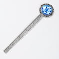 thumbnail image 2 of Flag of Israel Vintage Silver Lace-Edged Bookmark - Gift for Readers and Book Lovers, 2 of 5