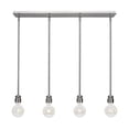 thumbnail image 1 of Toltec Lighting 1156-BN-LED45C Edge 4 Light Linear Pendalier Shown In Brushed Nickel Finish With 4 Watt LED Bulb, 1 of 1