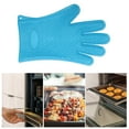 thumbnail image 5 of Unique Bargains 1 Pc Heart Shape Oven Mitts for Kitchen Blue, 5 of 5
