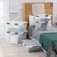 thumbnail image 2 of Sterilite 28 L HingeLID Box Flat Gray, 2 of 9