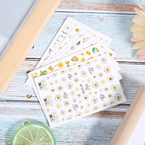Pegatinas para decoración de uñas Jadeshay 9 piezas 3D mayor durabilidad