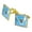 Gold, variant on Dove Bird Flying In the Sky Square Cufflink Set - Silver or Gold