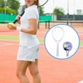 thumbnail image 4 of Vsenkes Tennis Ball Self Practice Training Lightweight Tool Tennis Racket Tennis er Set for Park Backyard Pink White, 4 of 7