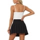 thumbnail image 3 of Top de tirantes de punto corto INSPIRE CHIC para mujeres con encaje de ganchillo, color blanco, talla XS, 3 of 5