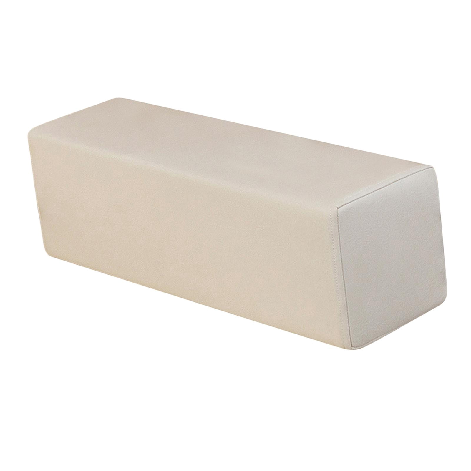 YWMJZEU Sofa Arm Rest Pillow Couch Armrest Rectangular Booster High Density Foam Cushion Beige