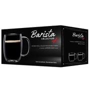 Insulated Double Wall Mug Cup Glass-Set of 4 Mugs/Cups for Coffee,Cappuccino,latte,espresso,Tea,Thermal,Clear,350ml