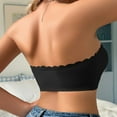 thumbnail image 4 of Wiyuqeen Strapless Bra for Women Front Closure Non-Slip Padded Bandeau Bras Comfortable Scallop Trim Tube Top Bralette, 4 of 9