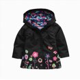 thumbnail image 4 of zuwimk Boys Girls Rain Jackets Lightweight Waterproof Hooded Raincoats Windbreakers for Kids(12-18 Months,Black), 4 of 4
