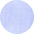 thumbnail image 1 of Ahgly Company Indoor Round Solid Blue Modern Area Rugs, 7' Round, 1 of 4