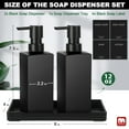thumbnail image 2 of GM GMISUN Black Glass Soap Dispenser with Tray,Hand and Dish Soap Dispenser Set for Bathroom 12oz, 2 of 5