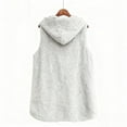thumbnail image 5 of Long Vest For Women Sevevn Women's Fuzzy Fleece Vest Oversized Sleeveless Hooded Sherpa Jacket Casual Warm Outerwear, 5 of 8