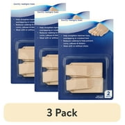 (3 pack) Equate Toe Wraps Beige Color, 2 Count, One Size Fits Most