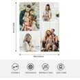 thumbnail image 6 of Personalised Blanket Custom Blanket with Photos Text, Custom Christmas Blanket with Photo Collages, Personalized Photo Gifts for Christmas Xmas New Year Birthday Wedding Anniversary, 6 of 6
