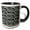 Black/White, variant on 3drose, Silver Chain Links, 11oz Two-tone Black Mug
