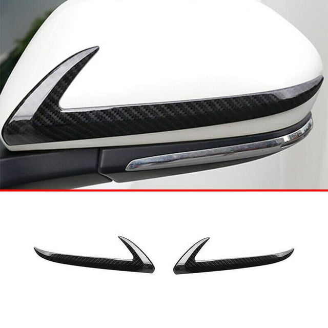 Carbon Fiber Style Rearview Side Door Mirror Strip for Toyota C-HR CHR 2018-2022
