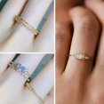 thumbnail image 5 of Gold Rings That Don't Tarnish Gold Plated Stackable Rings Set for Women Cubic Zirconia Ring Gold Engagement Rings Non Tarnish Wedding Bands Jewelry Gifts, 5 of 7