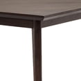thumbnail image 4 of Cid Vein 83 Inch Rectangular Dining Table, Angled Tapered Legs, Rich Brown, 4 of 9