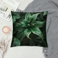 thumbnail image 2 of GOSMITH  Floral Throw Pillow Covers Realistic Peacock Feathers Blue Shiny Foliage Square Pillow Cases for Decorative Cushion Bed Couch Sofa, 2 of 5