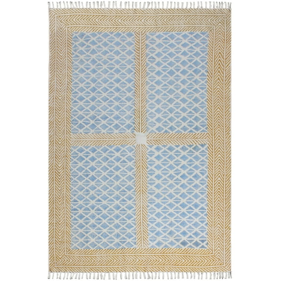 Casavani Kitchen Rug Living Room Floor Mat, Yellow 10x18 ft